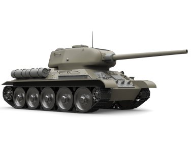 Eski gri askeri ağır tank