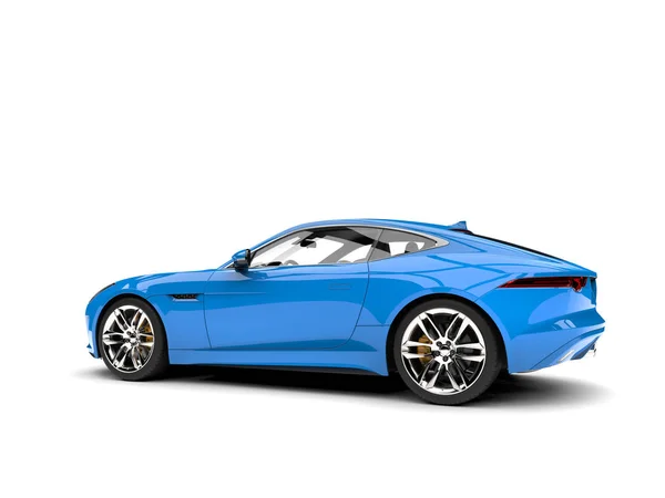 Baby Blue Concept Sport Modern Mașină Unghi Lateral Împușcat — Fotografie, imagine de stoc