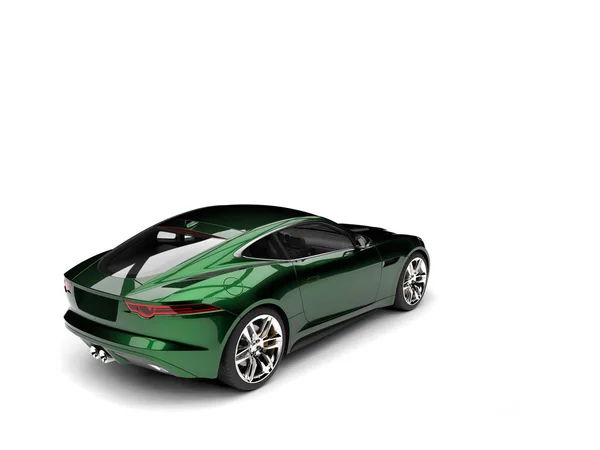 金属の暗い緑の現代スポーツのコンセプトカー — ストック写真