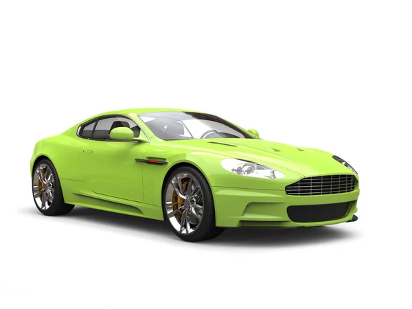 Crazy Green Modern Sports Luxury Car — Stock Photo, Image