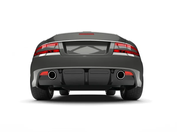 Metallic Brown Grey Modern Luxury Sports Car Rear View — Stock Photo, Image