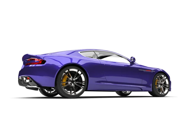 Metallico Viola Moderna Auto Sportiva Lusso Vista Laterale — Foto Stock