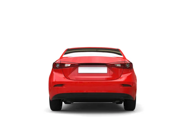 Moderne Rode Zakelijke Auto Achteraanzicht — Stockfoto