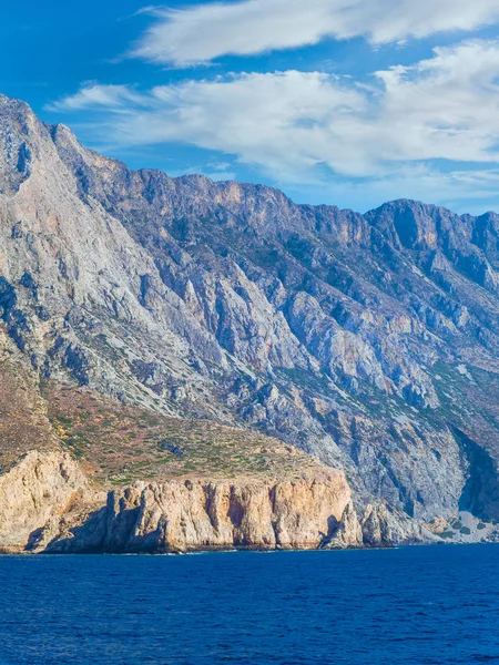 Скелясті Гори Крит Межує Півдні Егейського Моря — стокове фото