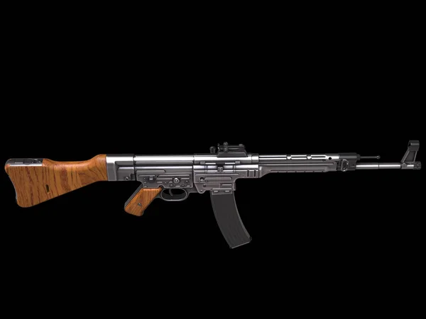 Gamla Vintage Assault Rifle Top Side — Stockfoto