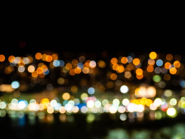 Busy City Lights Abstract Bokeh Effect — Stock Photo, Image