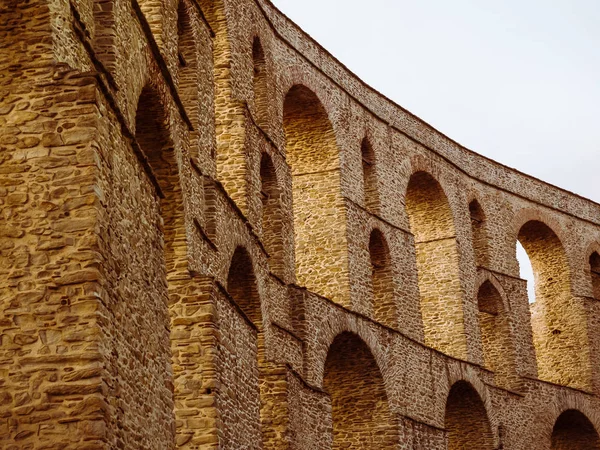 Antico Acquedotto Romano Kavala Grecia — Foto Stock