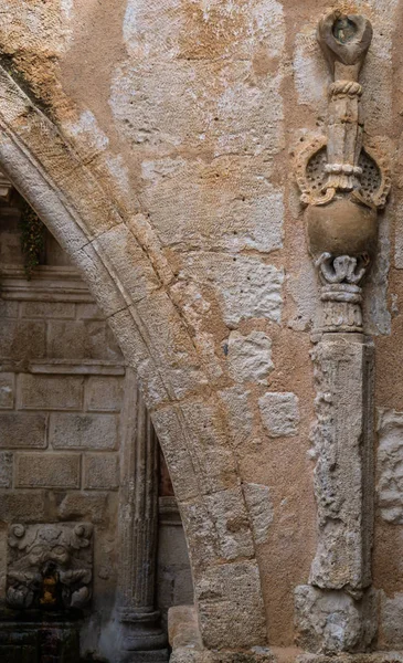 Yunanistan Rethymno Kentindeki Antik Roma Duvarında Detay — Stok fotoğraf