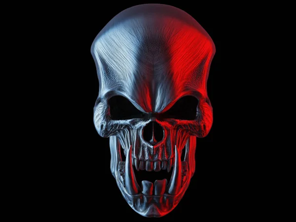 Demon Orc Skull Big Sharp Teeth — Stock Photo, Image