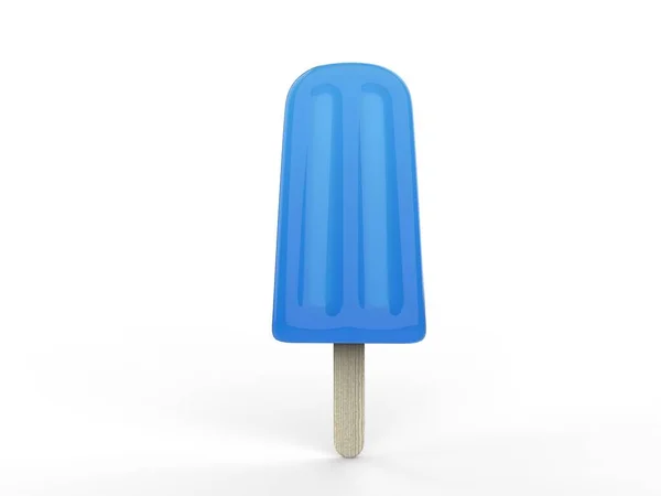Bir Sopa Üzerinde Mavi Dondurma — Stok fotoğraf