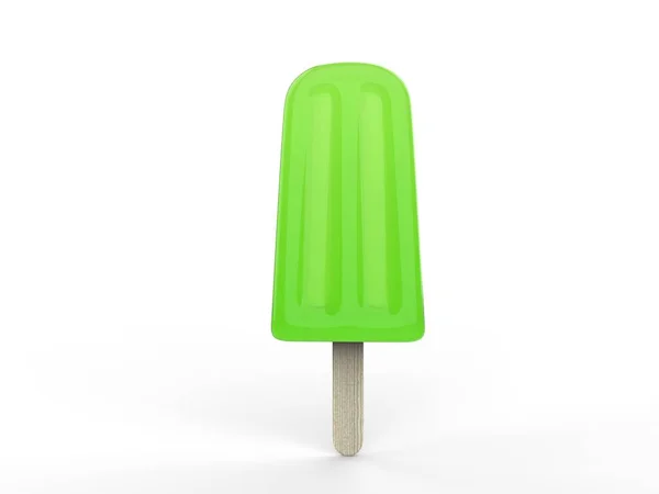 Lime Green Ice Cream Stick — Stock Photo, Image