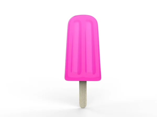 热带粉红色冰淇淋在棍子上 — 图库照片