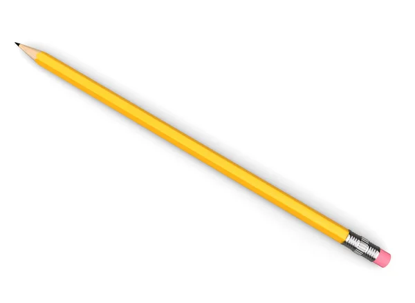 Basic Graphite Pencil Eraser Top View — Stock Photo, Image
