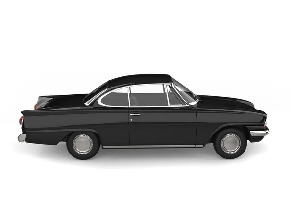 Régi Iskola Vintage Cool Black Car Oldalnézet — Stock Fotó