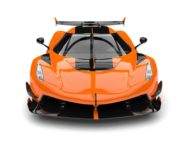 Sun Orange Race Supercar Frontansicht — Stockfoto
