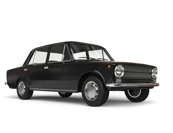 Black Vintage Eastern European Car — Stock Photo, Image