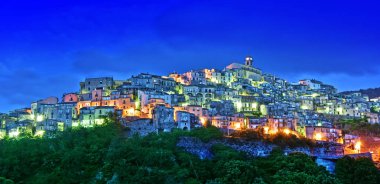 The village of Badolato in the Province of Catanzaro, Calabria, Italy. clipart