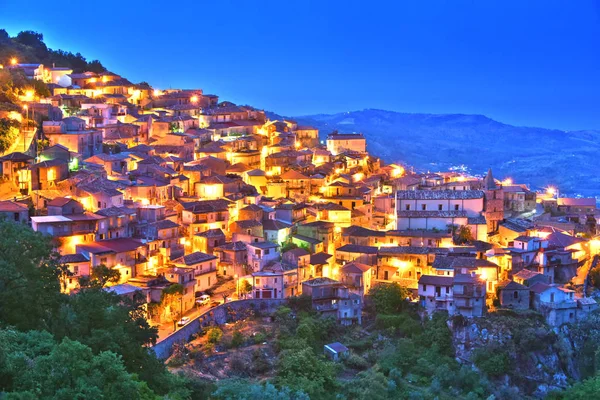 Village Staiti Province Reggio Calabria Italy Sunset — Stock Photo, Image
