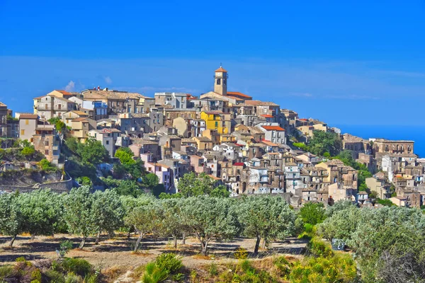 Das Dorf Badolato Der Provinz Catanzaro Kalabrien Italien — Stockfoto