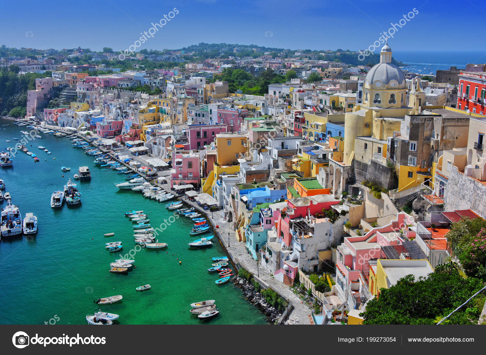 Architecture Procida Island Comune Metropolitan City Naples Campania Italy  ⬇ Stock Photo, Image by © monticello #199273054