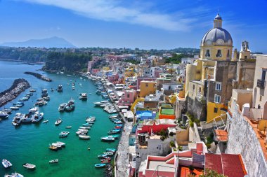 Procida Island, İtalya'nın Metropolitan City of Naples, Campania, İtalya'nın mimarisi.