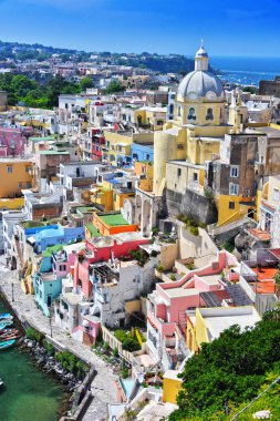 Procida Island, İtalya'nın Metropolitan City of Naples, Campania, İtalya'nın mimarisi.