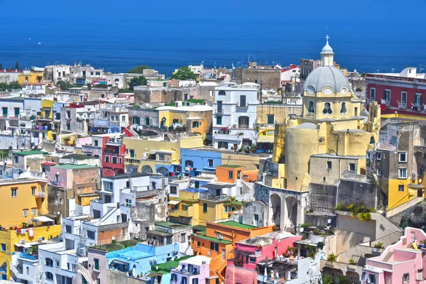 Arquitetura Ilha Procida Uma Comuna Italiana Região Campania Província Nápoles — Fotografia de Stock