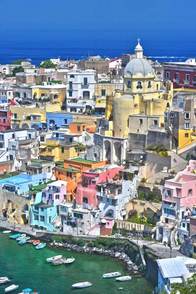 Procida Island Metropolitan City of Naples, Campania, İtalya'nın İtalya'nın mimarisi.