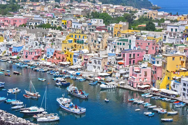 Arquitetura Ilha Procida Uma Comuna Italiana Região Campania Província Nápoles — Fotografia de Stock
