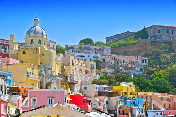 Arquitetura Ilha Procida Uma Comuna Italiana Região Campania Província Nápoles — Fotografia de Stock