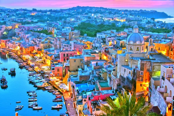 Architettura Dell Isola Procida Comune Della Città Metropolitana Napoli Campania — Foto Stock