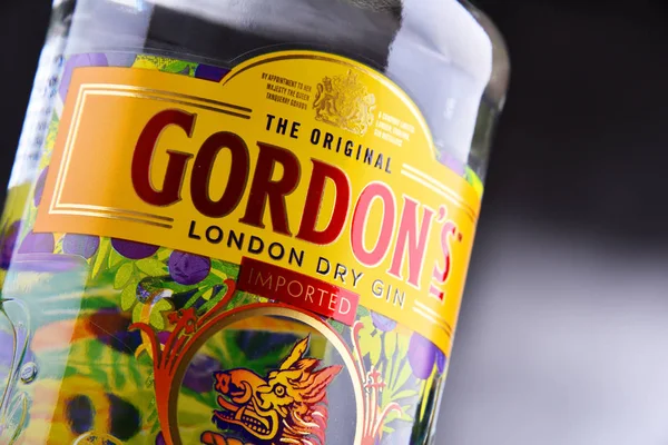 Poznan Pol Mei 2018 Gordon Adalah Merek Minuman Keras London — Stok Foto