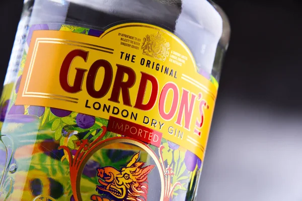 Poznan Pol Maggio 2018 Gordon Marchio Del Gin London Dry — Foto Stock