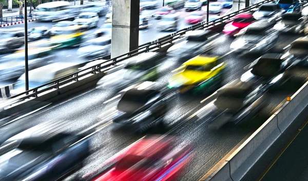 Автострада Контролируемым Доступом Бангкоке Час Пик — стоковое фото