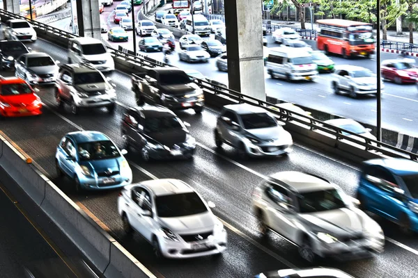 Автострада Контролируемым Доступом Бангкоке Час Пик — стоковое фото