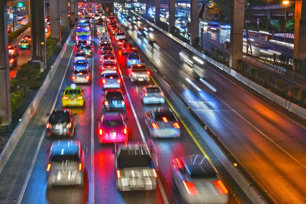 Autostrada Accesso Controllato Bangkok Durante Ora Punta — Foto Stock