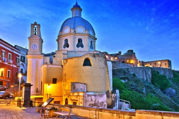 Procida Island, İtalya'nın Metropolitan City of Naples, Campania, İtalya'nın mimarisi.