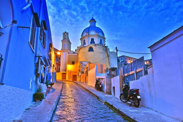 Procida Island, İtalya'nın Metropolitan City of Naples, Campania, İtalya'nın mimarisi.