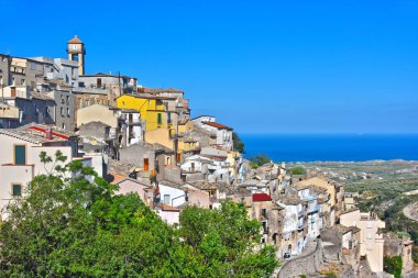 The village of Badolato in the Province of Catanzaro, Calabria, Italy. clipart