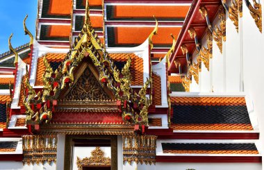 Wat Pho veya Tapınağı yatan Buda Bangkok, Tayland.