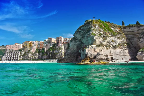 Stad Van Tropea Italiaanse Provincie Vibo Valentia Calabrië Italië — Stockfoto