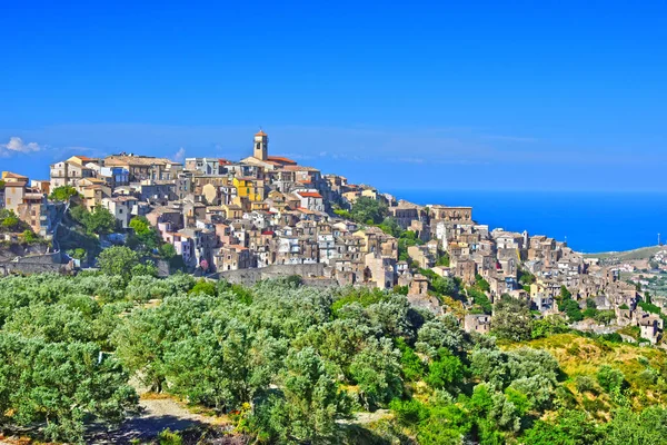 Das Dorf Badolato Der Provinz Catanzaro Kalabrien Italien — Stockfoto