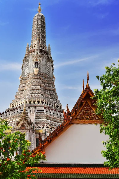 Wat Arun Ratchawararam Templo Budista Bangkok Tailândia — Fotografia de Stock