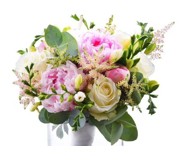 Composition Bouquet Freshly Cut Flowers — Stock Photo, Image