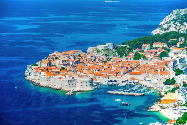 Pandangan Udara Dubrovnik Croatia — Stok Foto