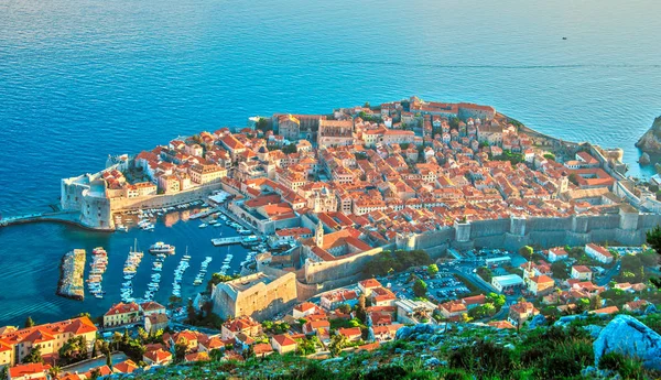 Letecký Pohled Dubrovník Chorvatsko — Stock fotografie