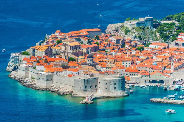 Vue Aérienne Dubrovnik Croatie — Photo