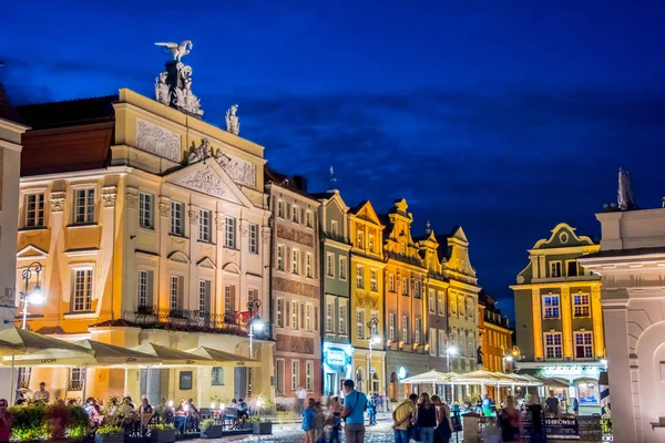 Poznań Pol Sierpień 2018 Architektura Starego Rynku Poznań Polska — Zdjęcie stockowe