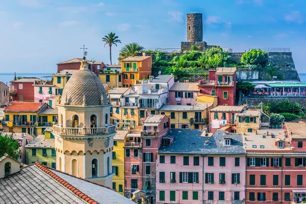 Cidade Pitoresca Vernazza Província Spezia Ligúria Itália — Fotografia de Stock
