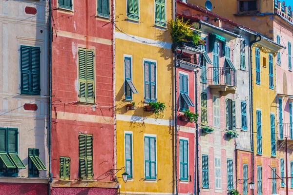 Arquitectura Portofino Ciudad Metropolitana Génova Riviera Italiana Liguria Italia —  Fotos de Stock
